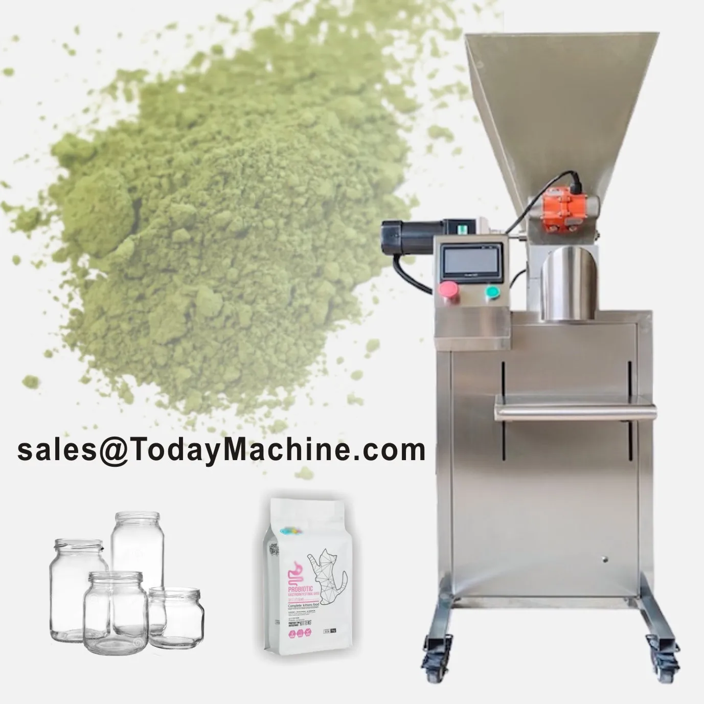 Salt Spice Detergent Powder Sachet Food Pouch Coffee Filling Equipment Powder Auger Filler Machine