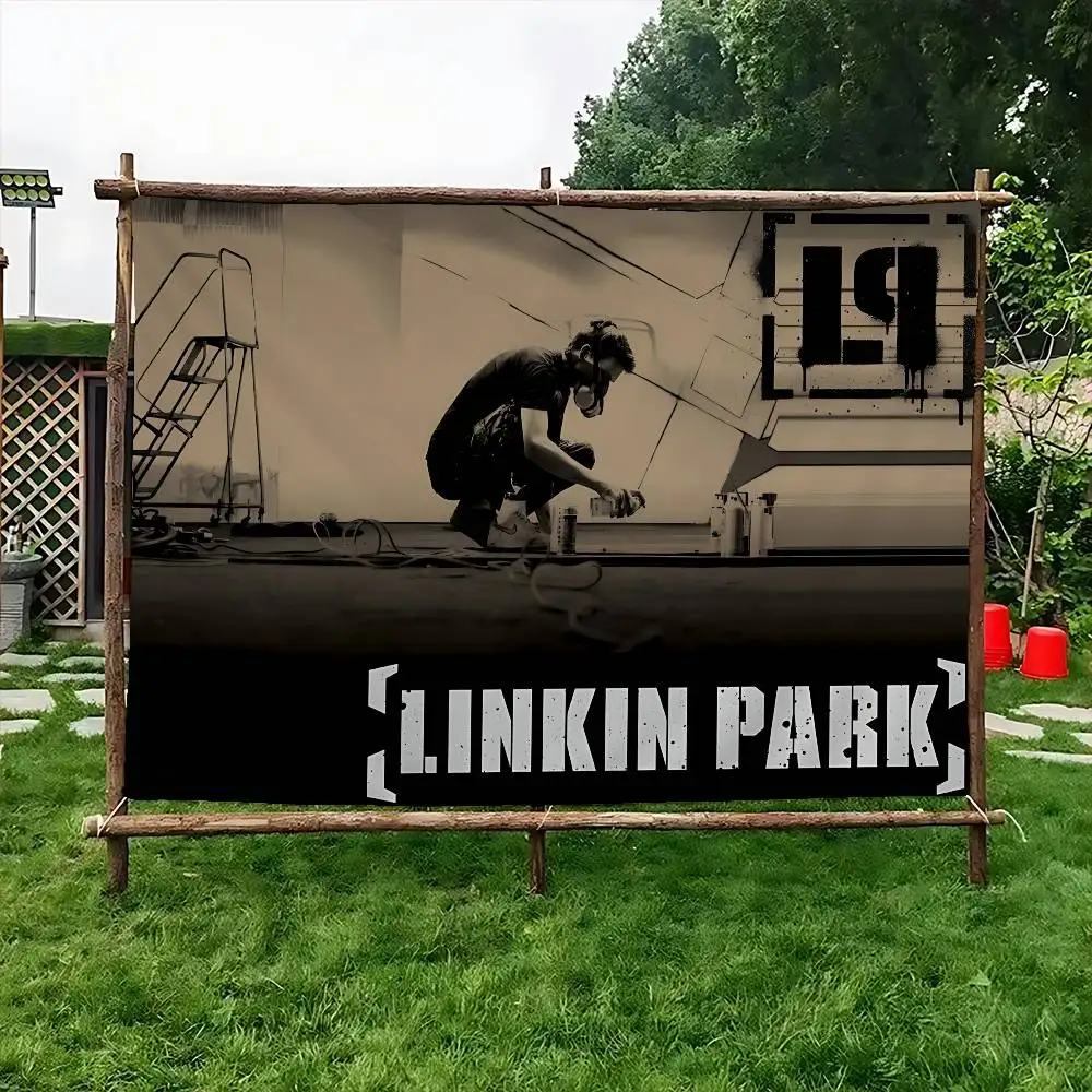L-Linkin Hot Band Park Large Size Flags Printing Patterns Interesting Birthday Party Decorations Banner