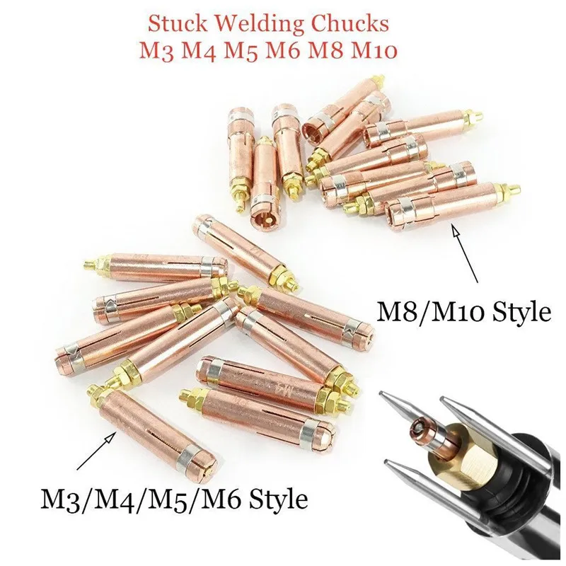 5 adet ortak saplama kaynak aynası M3 M4 M5 M6 M8 M10 Chuck Chuck LZHQ-02 saplama meşale çivi