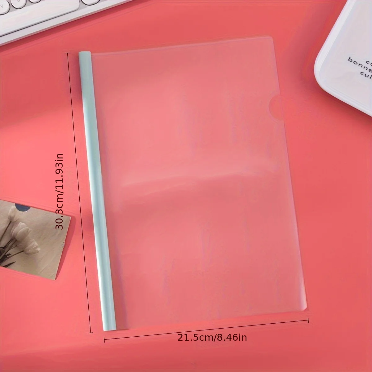20 Pcs Transparent Resume Cover A4 Paper Holder Folders Files Organizer Sliding Bar