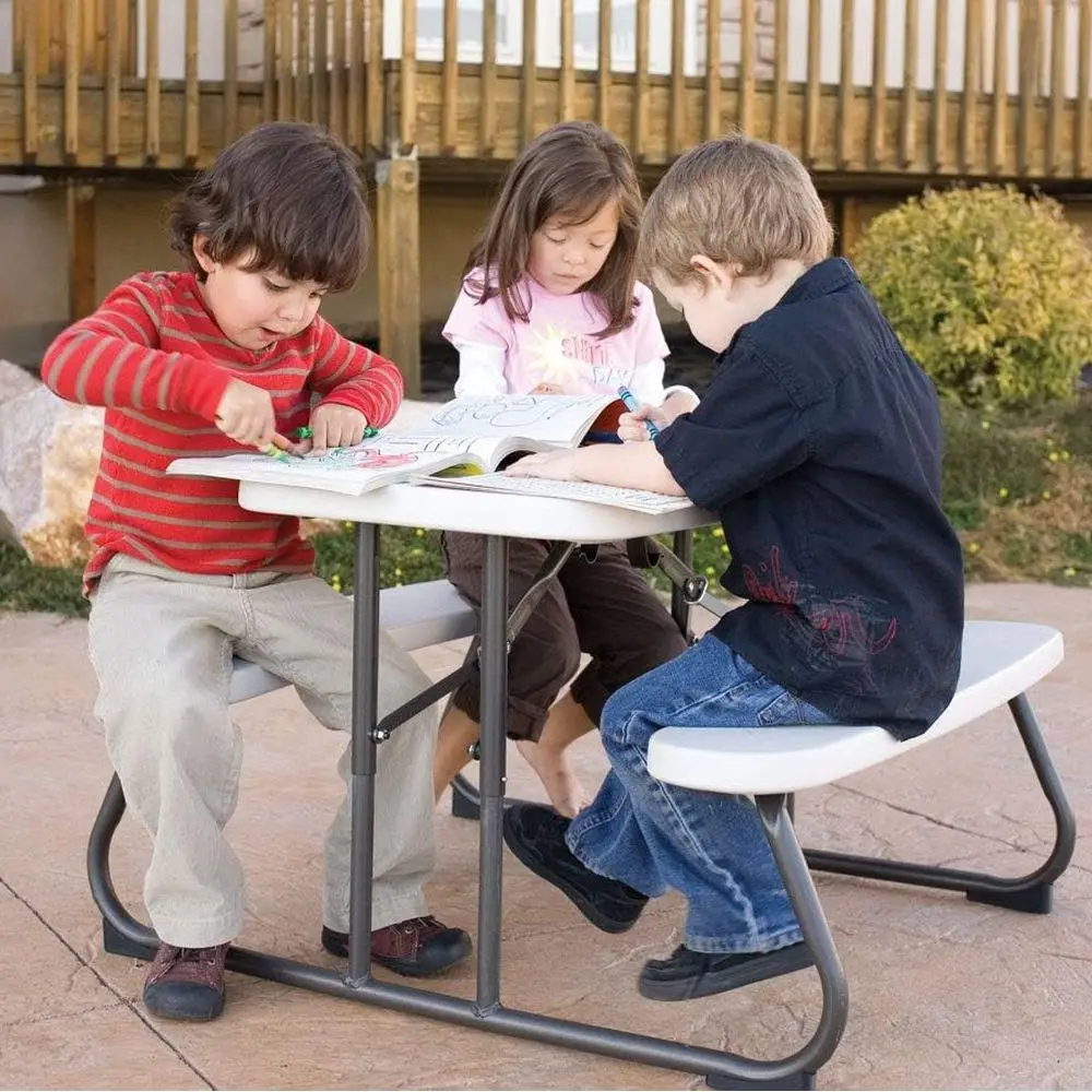 طاولة نزهة للأطفال بلون اللوز، مقاس 1