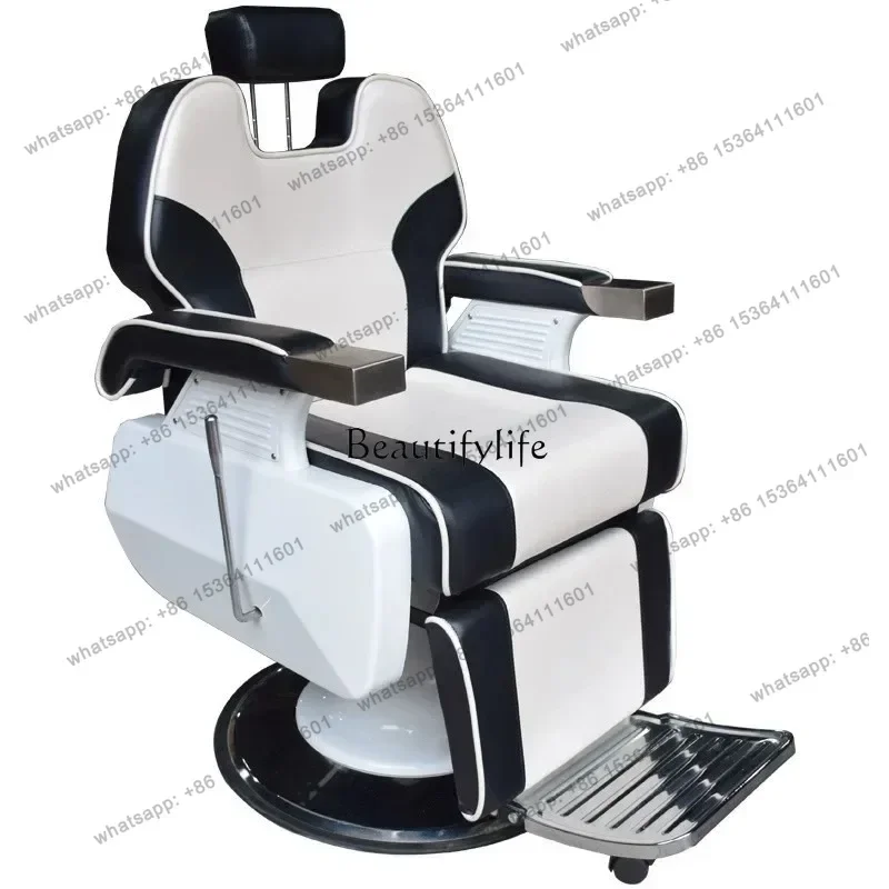 D30Hair salon special shaving perm and dyeing reclining barber chair retro oil head chair