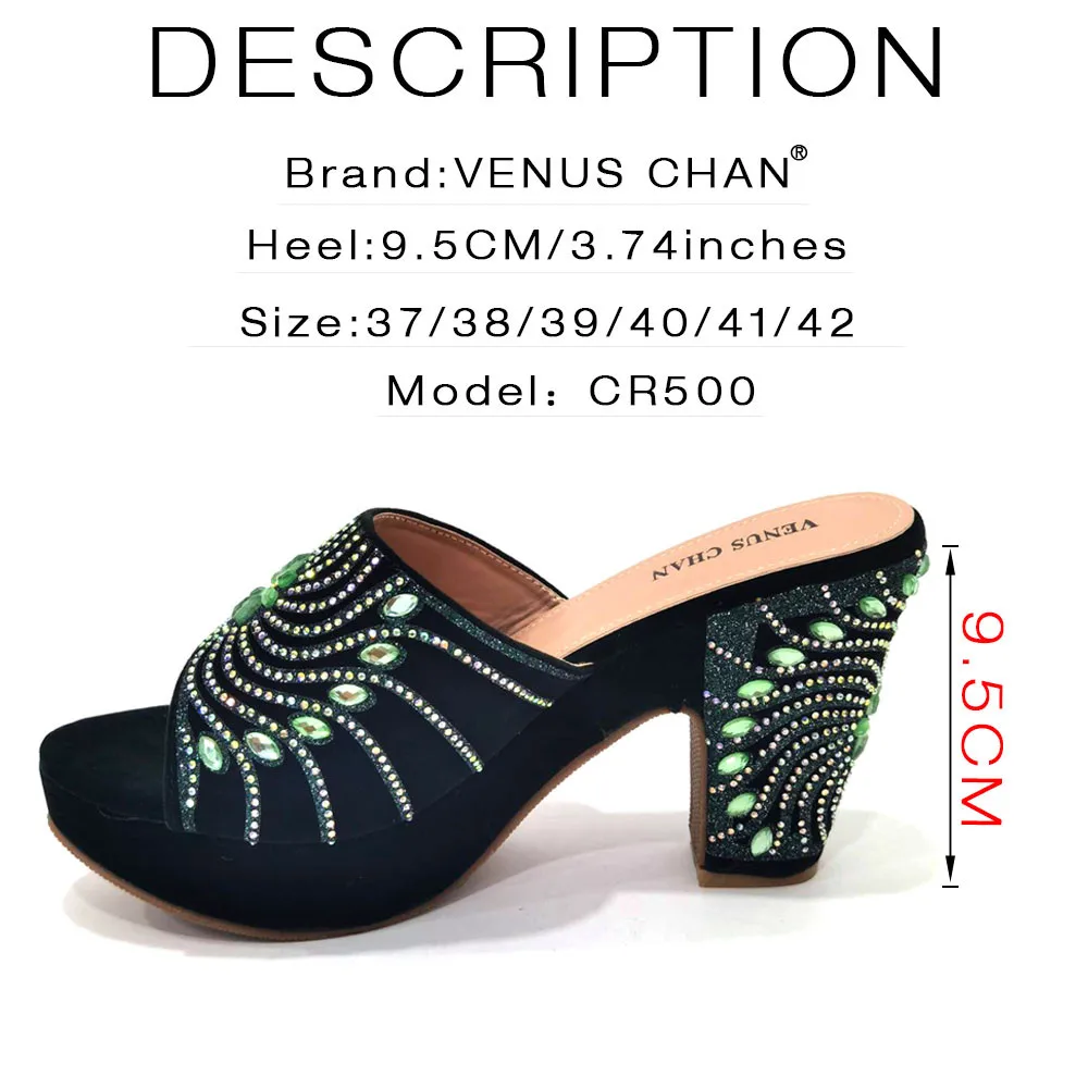 حقائب يد نسائية أنيقة جديدة باللون الأخضر أحذية حفلات الزفاف وحقيبة أحذية عمل خفيفة الوزن ومريحة مع حقيبة #6