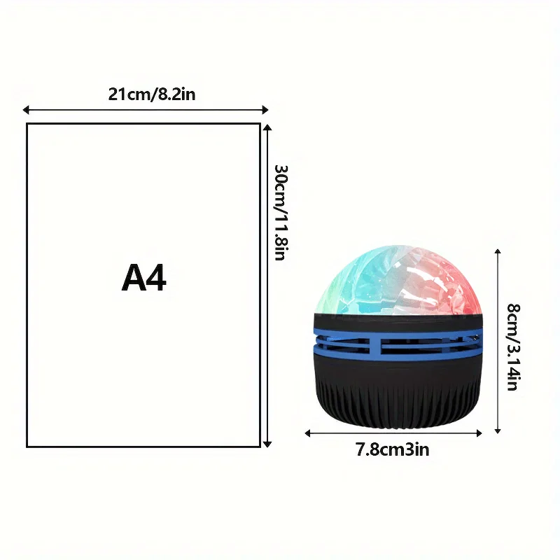 LED Starry Sky Projector Light Aurora 7 Colors Night Light with Remote Control Auto Rotate USB Powered Home Bedroom Decor Lamp