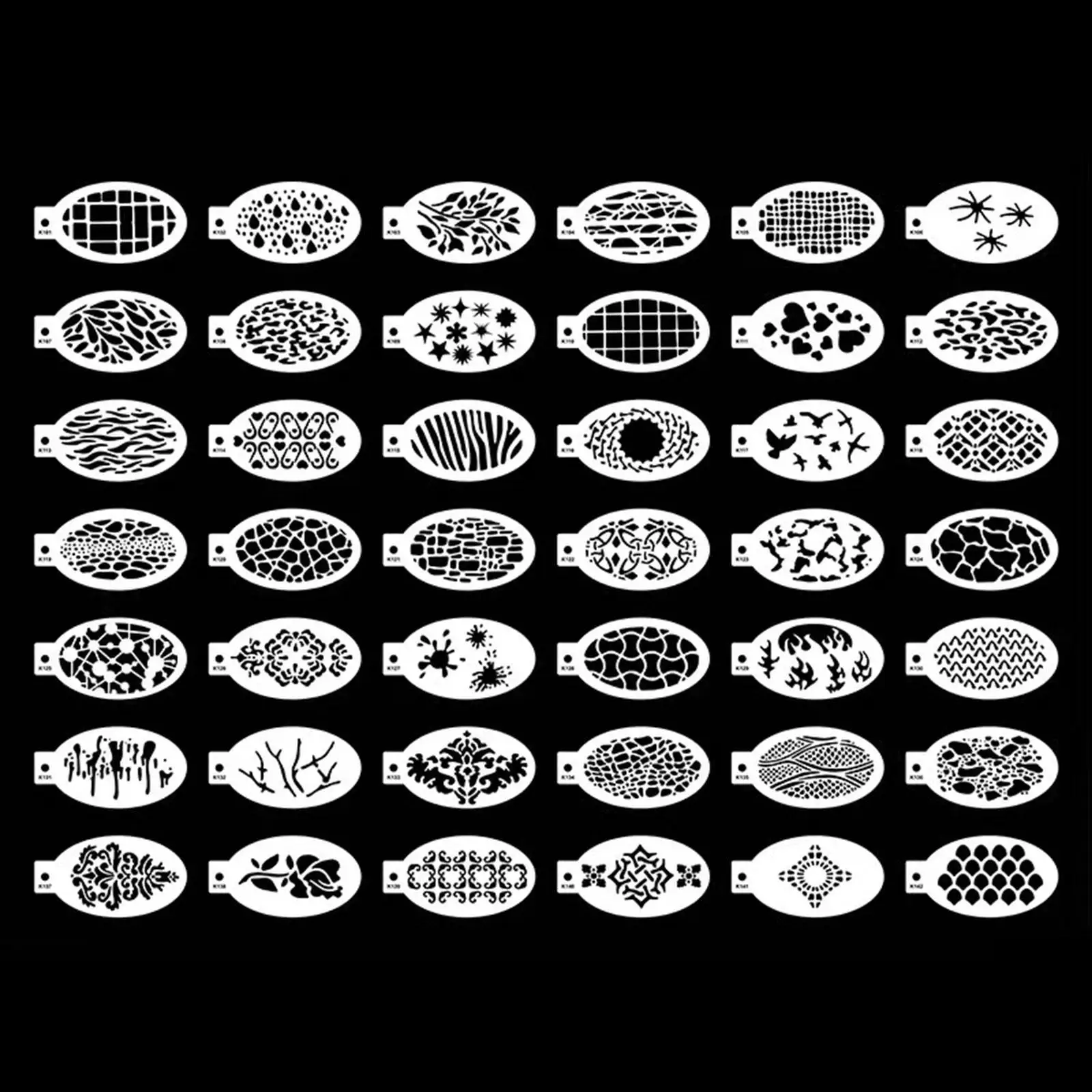 

42x трафареты для рисования лица, набор трафаретов для мягкой краски для лица на Хэллоуин