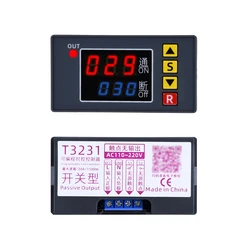 DC 12V AC 110V 220V Digital Time Delay Relay LED Display Cycle Timer Control Switch Adjustable Timing Relay Time Delay Switch