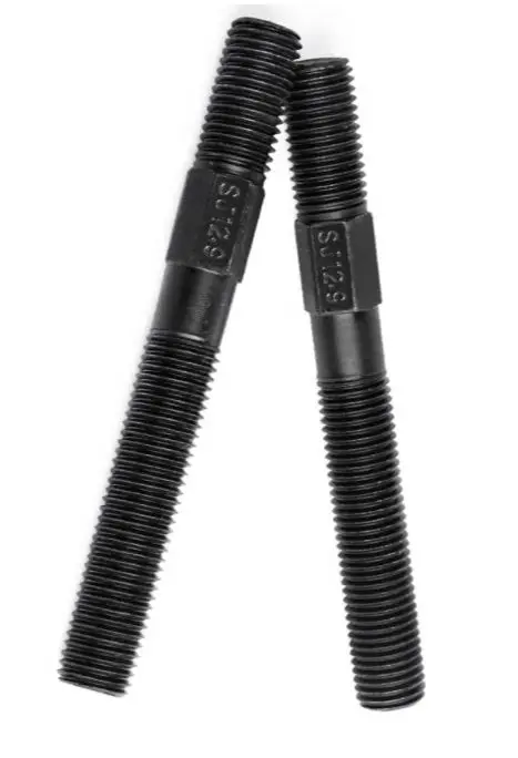 Stud bolt,M20 M24 M30,Double-ended bolt,Middle hexagonal screw,12.9 Grade,carbon steel,pressing plate screw,Stud Screw Rod