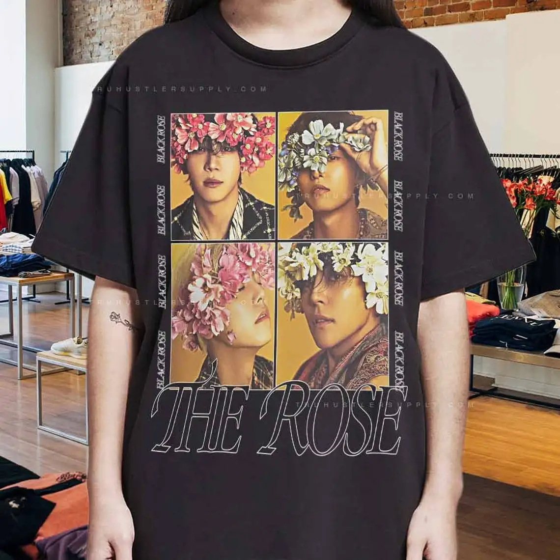 Kim Woosung jaehyeong dojoon hajoon Retro Graphic shirt tee The Rose Shirt tee tshirt Kpop Gift  The Rose shirt Kim Woosung Homa