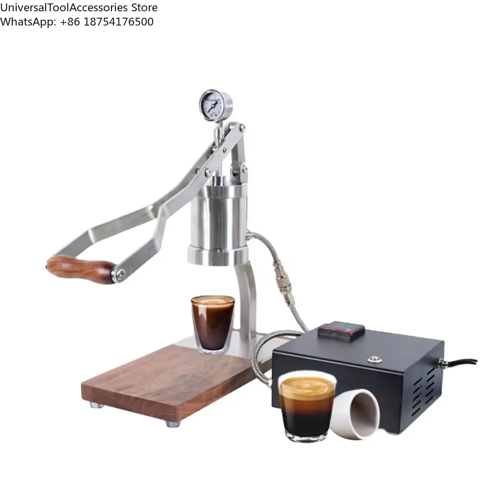 304 Stainless Steel 58mm Manual Lever Espresso Machine Electric PID Hot Water Heating Variable Pressure Extracting Coffee Maker