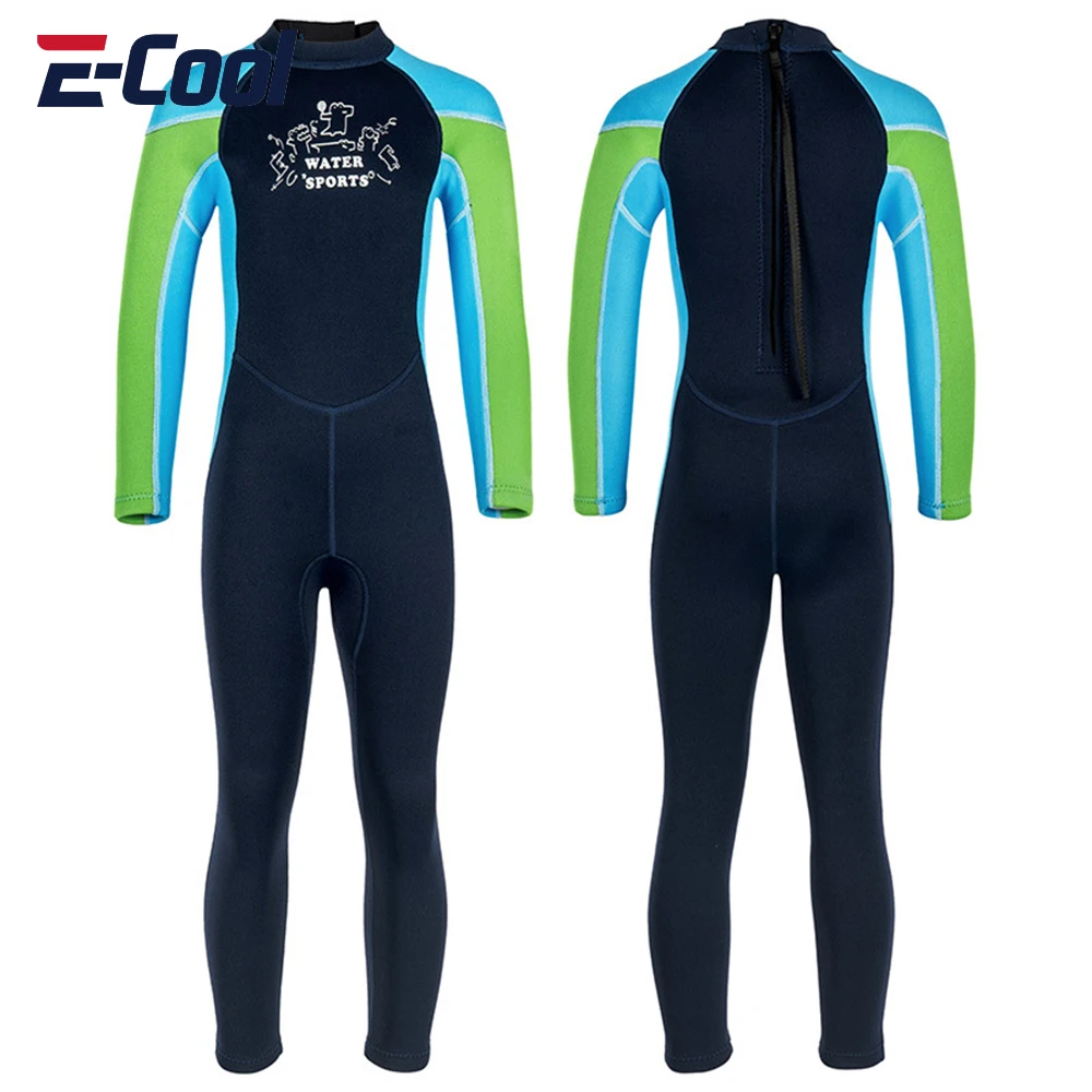 

Children Diving Suit 2.5MM One-piece Long-sleeved Cold-proof Diving Suit For Boys Kids Swimming Surfing Snorkeling Suit