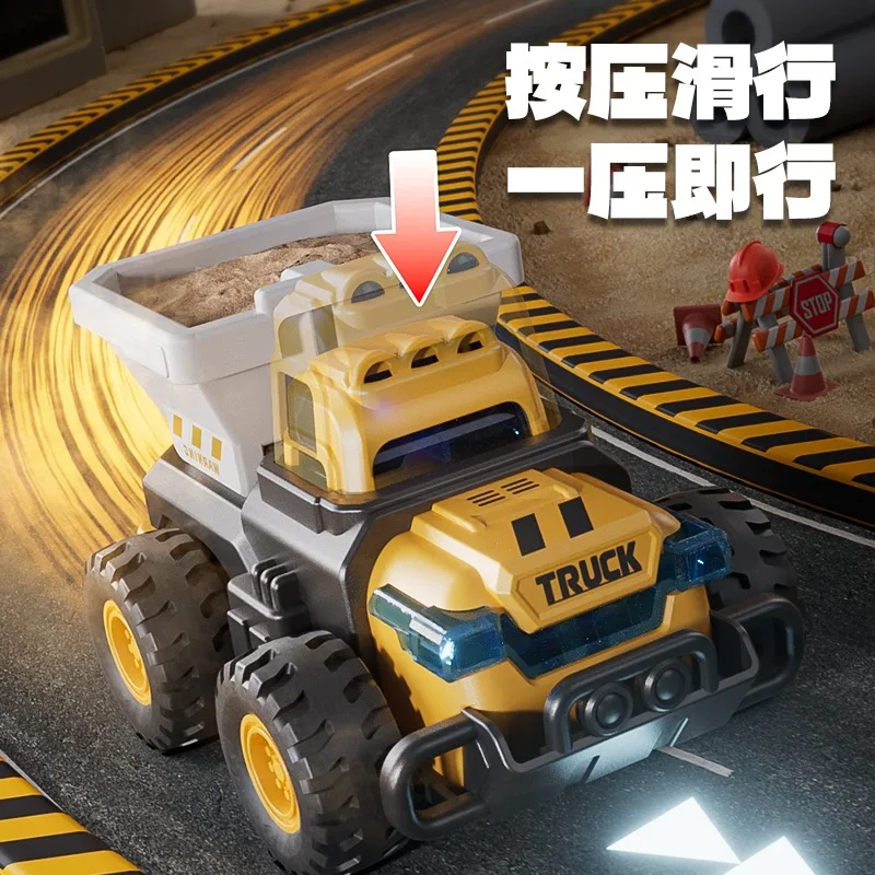 

Children's excavator, excavator, crane, mixer, dump truck, engineering vehicle, inertia simulation model, boys' car toy