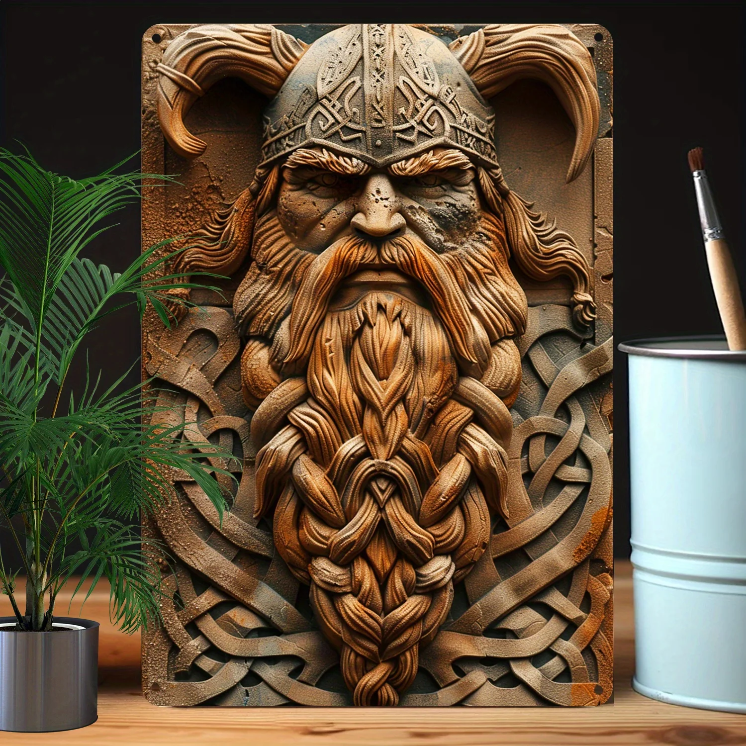 Viking Warrior 3D Decal - 32% Higher Bending Resistance - Perfect for Bedroom, Livingroom, Office, Kitchen, Studio, Classroom