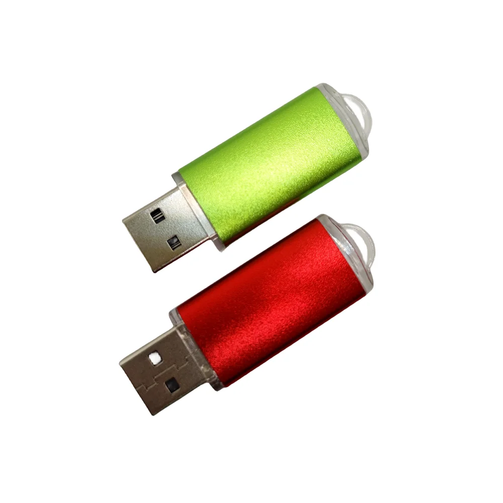 Aangepaste lasergravure LOGO Kleur metalen clip USB3.0 Flash Drive 65 stuks 32 GB