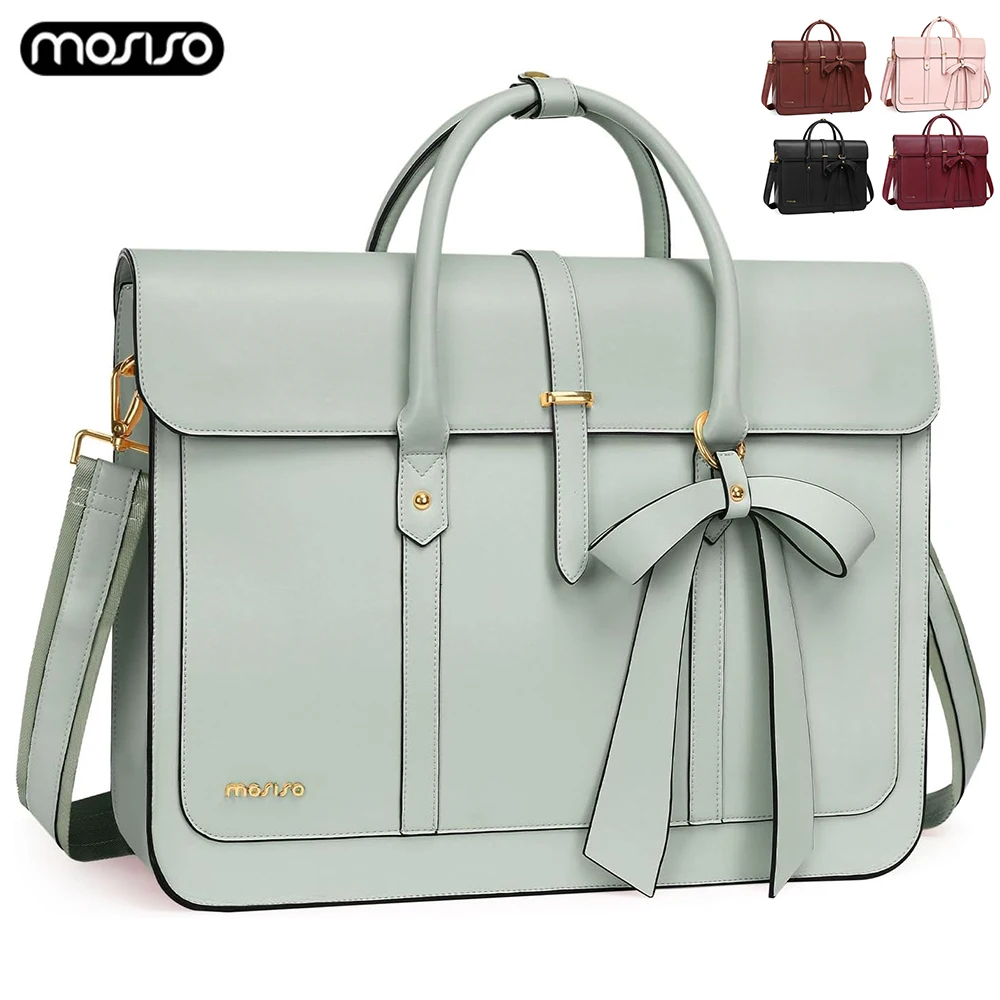 Laptop Bag Women\'s Handbag 13 14 15 16 inch PU Leather Tote Bag Casual School Travel Work Backpacks Notebook Shoulder Briefcase