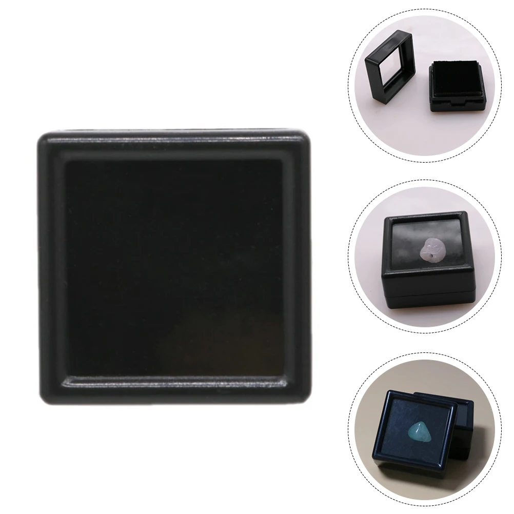 

5 Pcs Lazy Diamond Box Jewelry Container with Clear Lids Display Cases for Gems