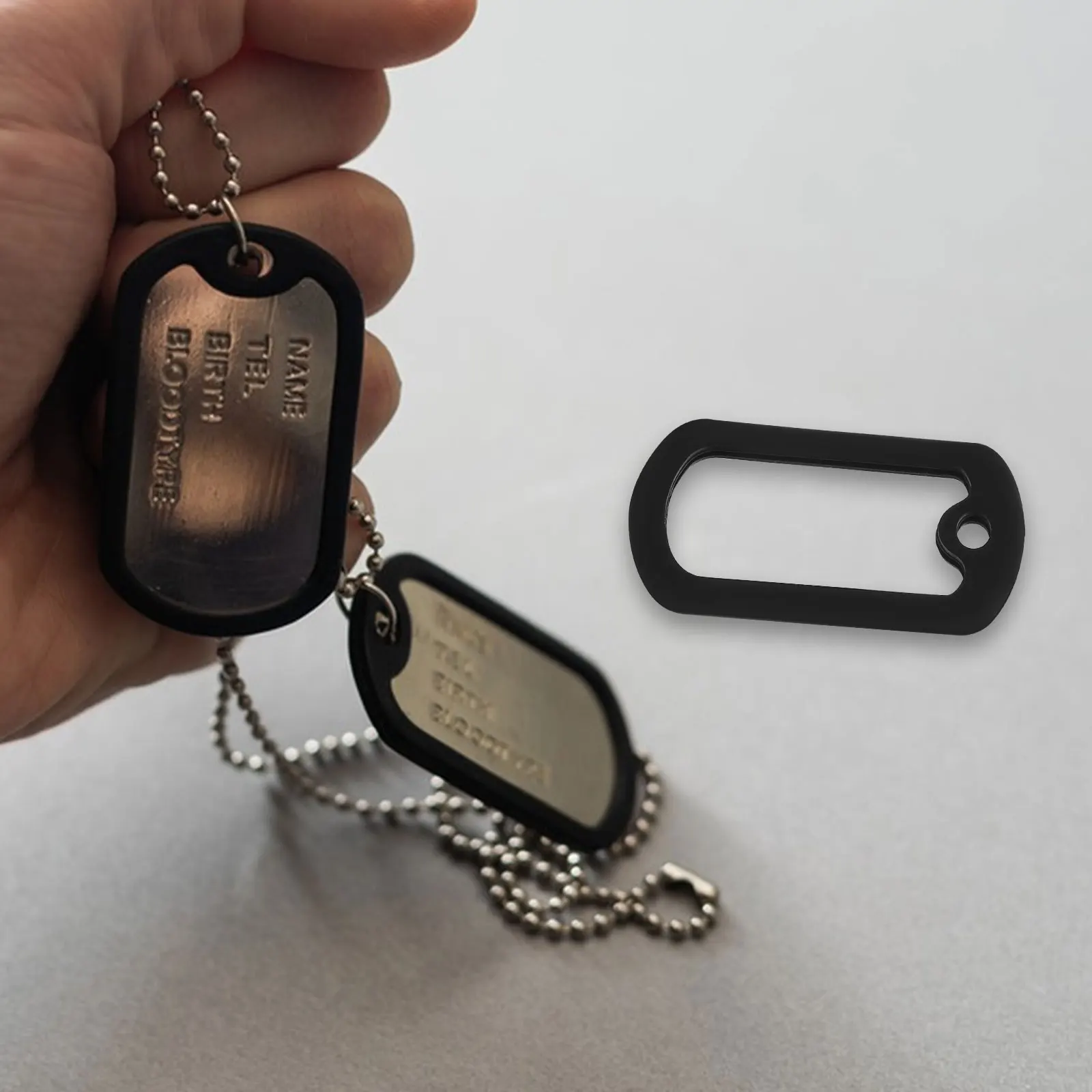 

12pcs Dog Tag Silicone Silencer Military Style Dog Tag Silicone Silencer Dog Tag Silicone pet ID Tag Protective Cover Pet supply
