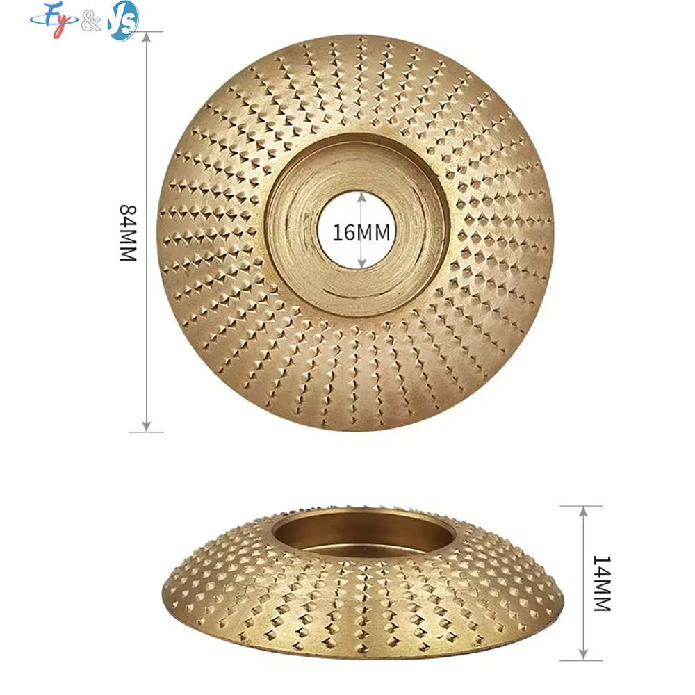 Carbon Steel Round Shaping Polishing Wheel 16mm Inner Hole Abrasive Disc For Angle Grinder Wood Sanding Carving Rotary Tool