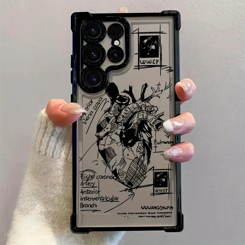 Creative Cardiovascular Model Heart Case for Samsung Galaxy S26 S25 S24 Ultra S23 S22 S21 FE A56 A55 A54 A35 product photo