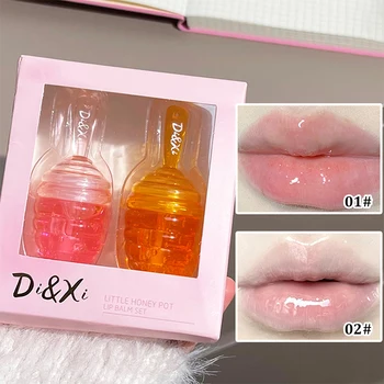 סט שמן לשפתיים עם תיבת לחות, שכבת לחות לשפתיים, שפתון מיסט, מתאים לכל סוגי השפתיים, לחות לשפתיים, טואט לשפתיים, ברק לשפתיים