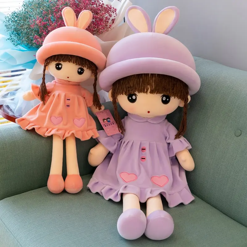 Kawaii Rabbit Fairy Girls Plush Toy Cute Exquisite Plush Home Decor Filled PP Cotton Doll Girls Birthday Or Christmas Gift