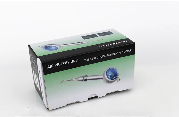 Blue Mental Silver  Powerful Scander Gun Air Flow in 4 Holes air prophy unit dentals air polisher