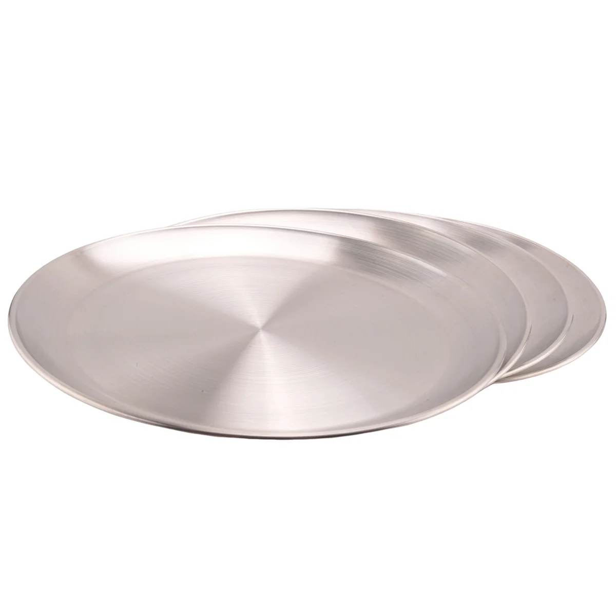 4 Pack 12 Inch Pizza Tray,Stainless Steel Pizza Oven Baking Tray,Round Pizza Baking Sheet,for Baking Roasting Serving