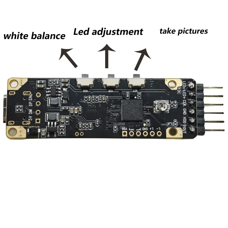 Micro Camera PCB board OVM6946 OVM6948 OCHTA10  OCH2B10 White balance  Led adjustment take pictures