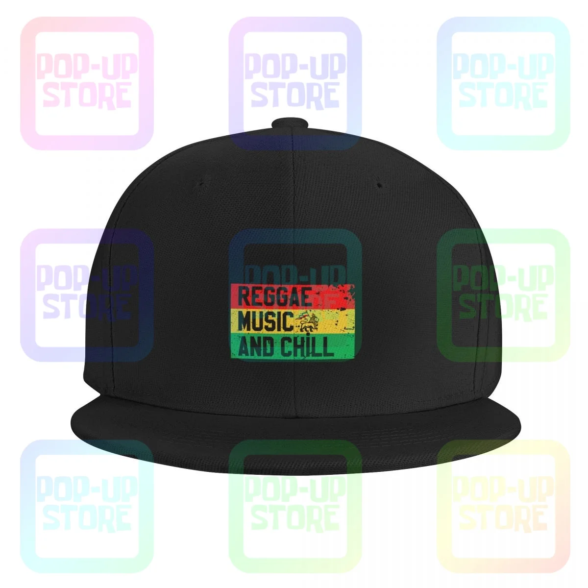 Cool Reggae Music & Chill Dub Bob Marley Roots Dancehall Peter Tosh Jamaica Snapback Cap Hip Hop Baseball Caps