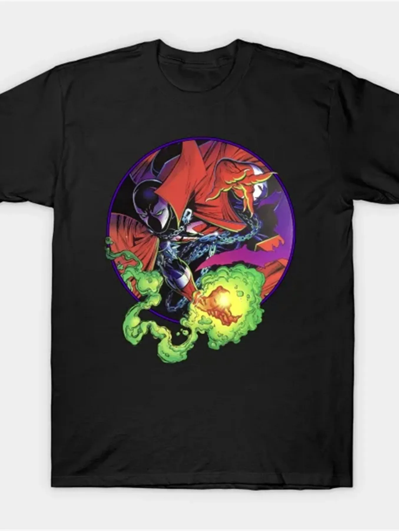 

Top Pick Local Men's Spawn Graphic Tee 100% Cotton Casual Comic Fan Tee