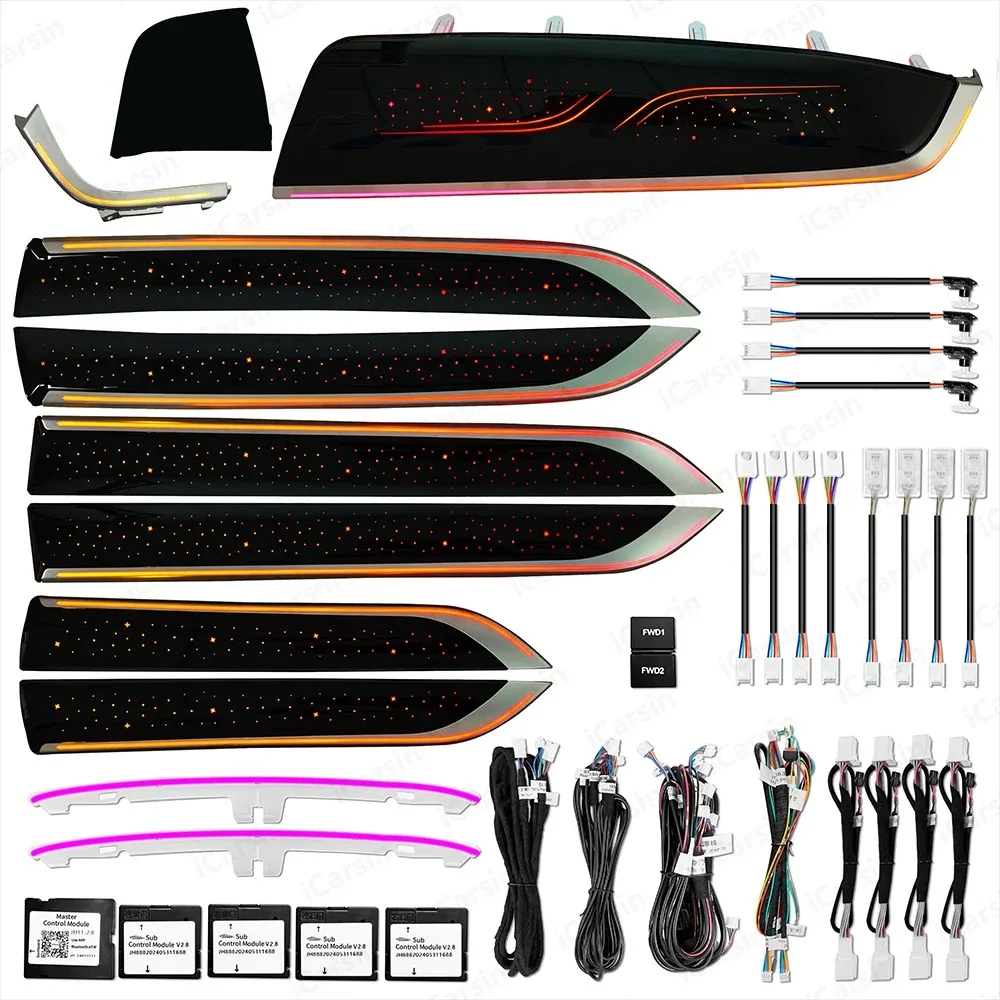 

Обновление 256 цветов Symphony светодиодное освещение салона автомобиля для Toyota Alphard 2015-2023, аксессуары для полос RHD/LHD