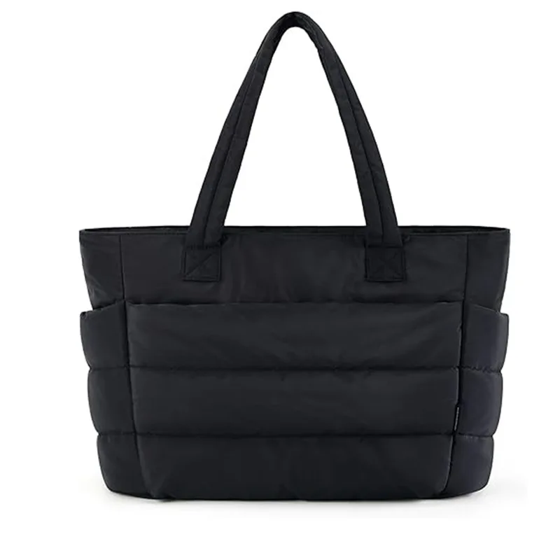 

kaeWomen's Bag Large Capacity Solid Color Tote Bag Versatile for Commuter Work Student Class Shopping Multiple Pockets Mummy Bag