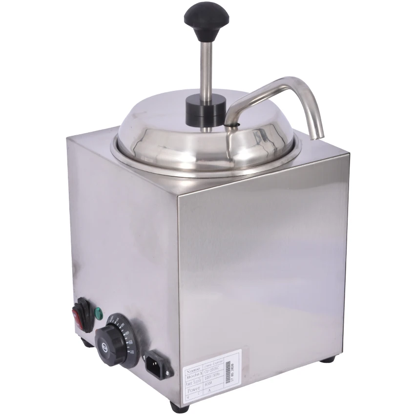 CD-250S Electric Cheese Dispenser Round Stainless Steel Fudge Chocolate Sauce Butter Dispenser With Pump High Quality 220V/110V