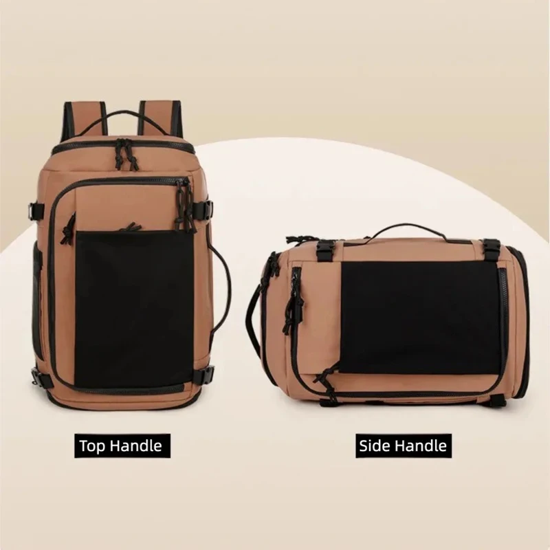 حقيبة ظهر عصرية للأعمال، حقيبة سفر ذات سعة كبيرة، حقيبة ظهر لتخفيف الضغط والتوسيع في الهواء الطلق، حقيبة كمبيوتر محمول للجنسين