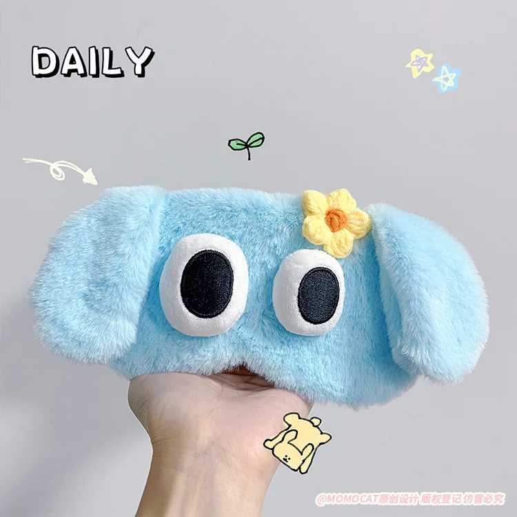 Cute Plush Sleeping Mask Eye Masks Cute Glitter bunny Eye Cover Plush Eyepatch Eye Cover Sleeping Blindfold for Travel Rest