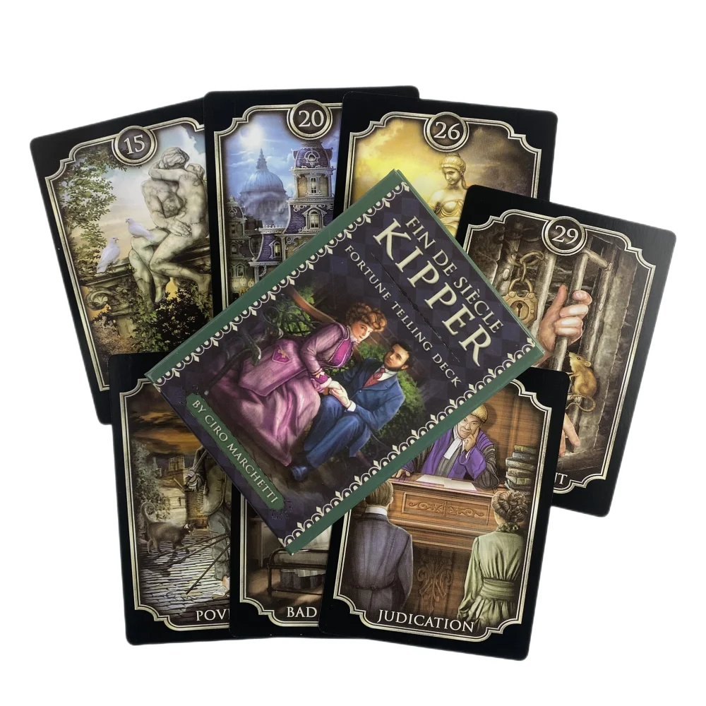 Fin De Siecle Kipper Oracle Cards Wahrsagerei Wahrsagerei Deck Englische Vision Edition Tarot Brettspiel für Party – Detail 6