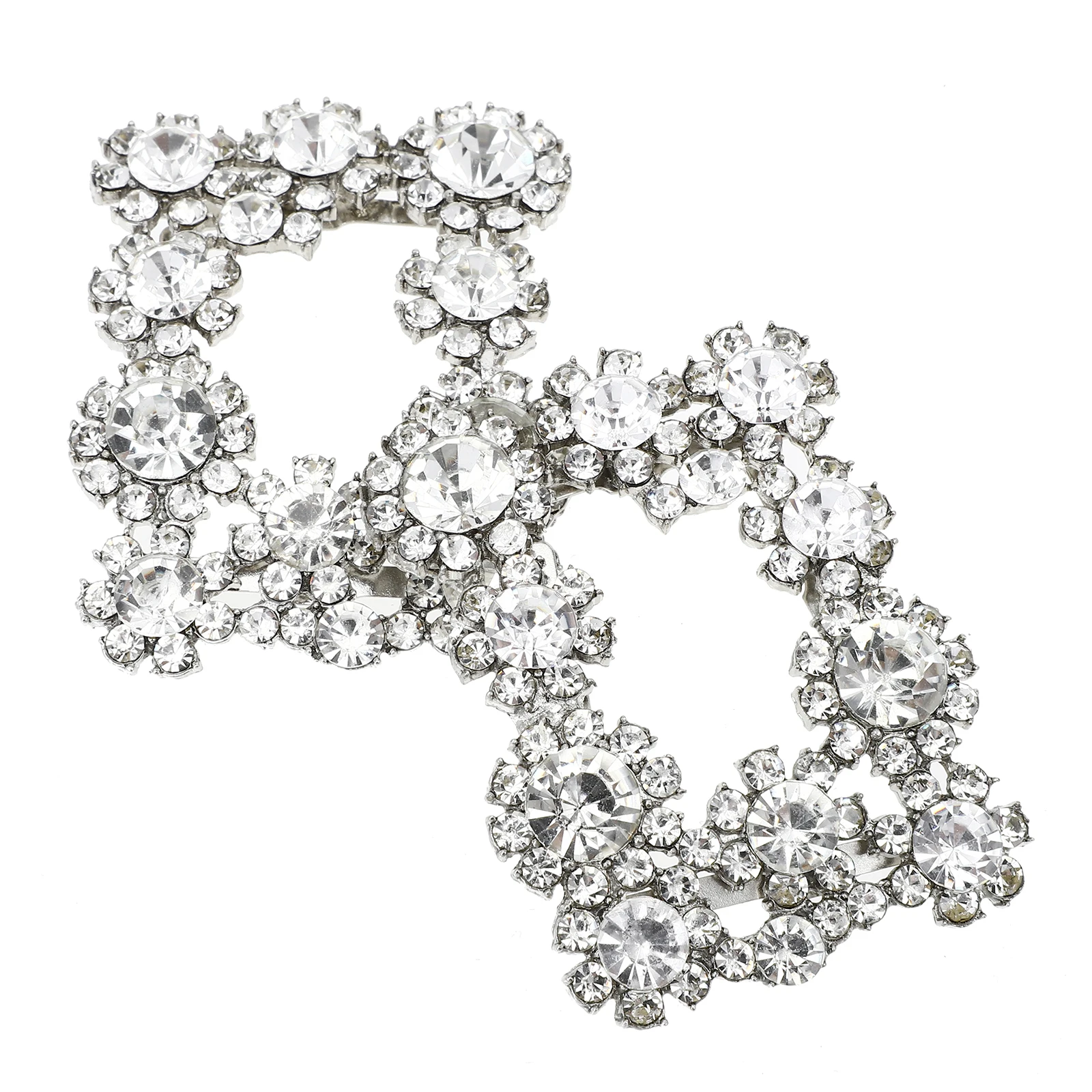 

Rhinestone Accessories Rhinestone Women Shoe Buckle Buckle Decorative Glass Elegant Wedding Detachable DIY Women Shoe Decor