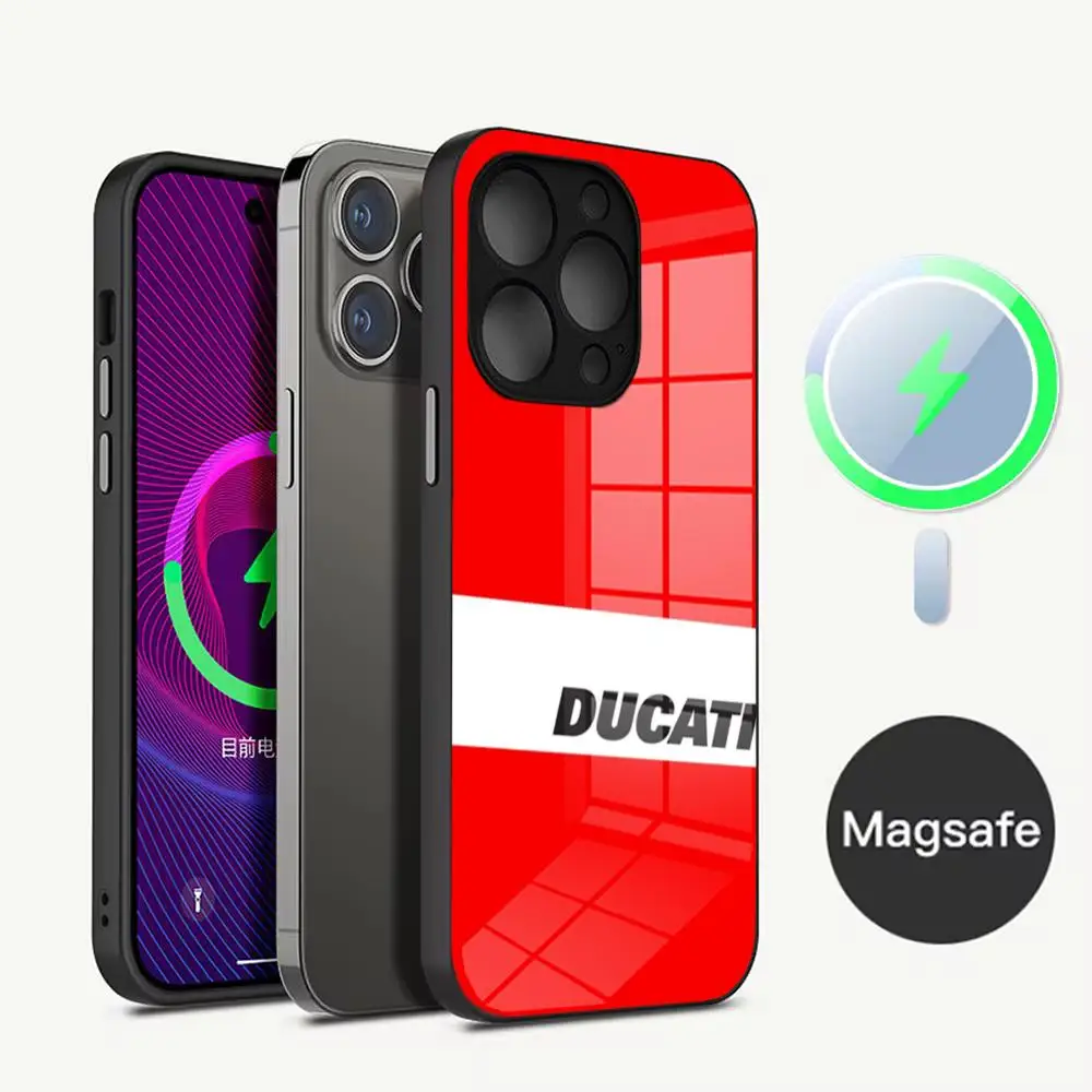 D-DuCatis  Phone Case  NEW 2024 Tempered Glass For IPhone 16 15 Promax 14 13 Pro 12 11 plus  Covers