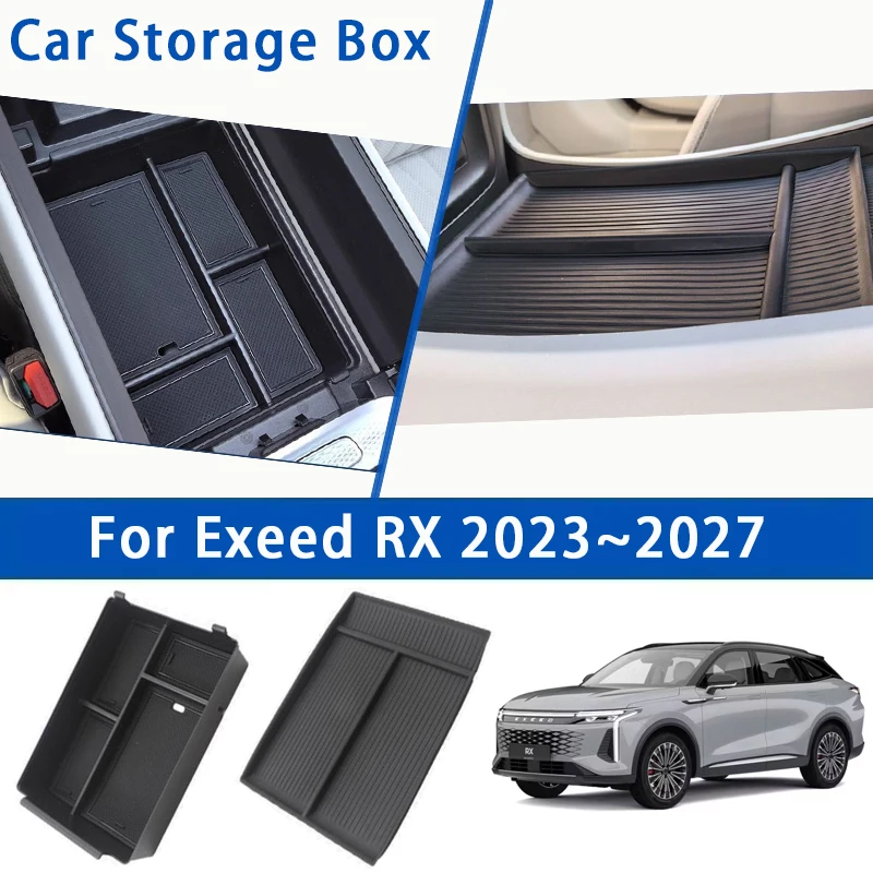 

Car Storage Box For Exeed RX Yaoguang Omoda C9/9 2023~2027 C-DM Anti-dirty Armrest Center Console Box Organizer Auto Accessories
