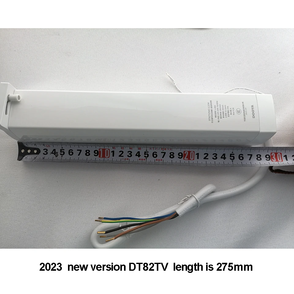 Dooya DT82TV 5ワイヤーカーテンモーター50/60hz 100-240v、RS485/ドライ接点/RF433リモコン、サイレントカーテンモーターホーム