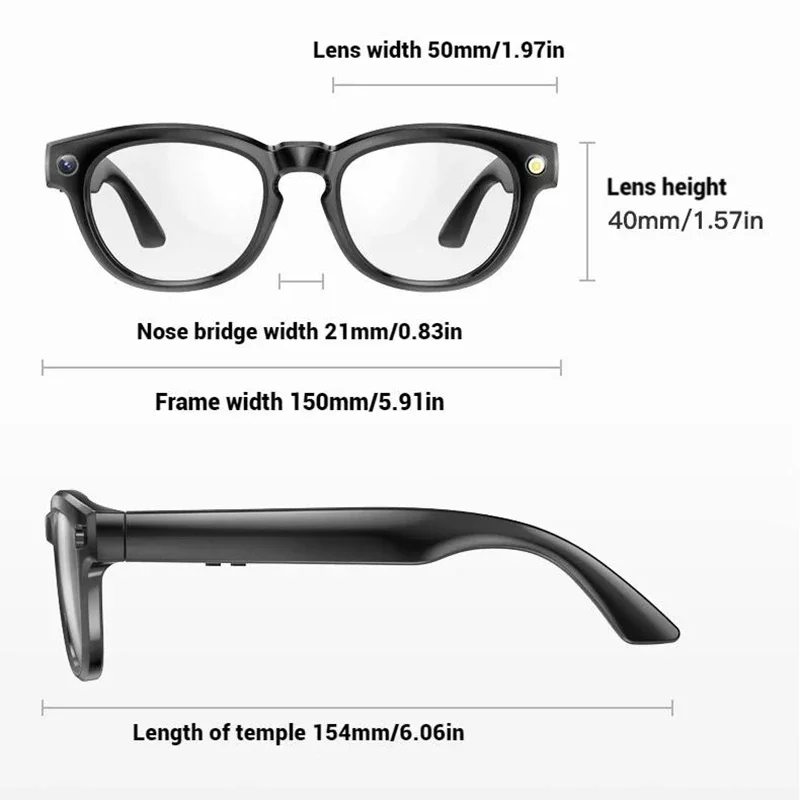 2025 Nieuwe camera slimme bril AI Voice Draadloze audio Draagbare video-opname Lichtgevoelige kleurverandering gepolariseerde zonnebril