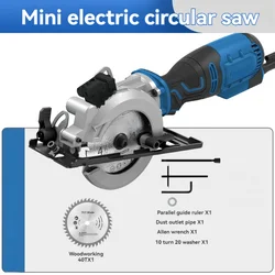 Small Cutting Machine Electric Circular Saw 4-inch Multifunctional Woodworking Handheld Electric Saw Single Hand Saw Household