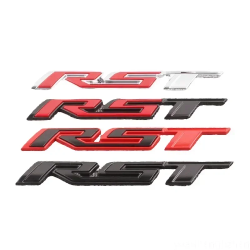3D Metal RST Logo Sticker Rear Trunk Emblem Badge Car Decals For Chevy Chevrolet Silverado DENALI Refit Accessories