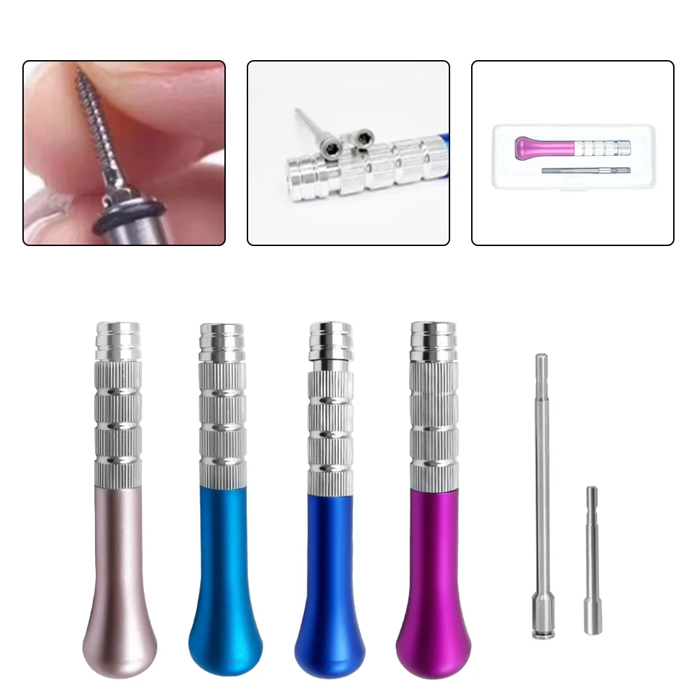

Mini Micro Titanium Alloy Screwdriver Handle Dental Orthodontic Implant Screwdriver Metal Wrench Dentistry Kits Self-Drilling