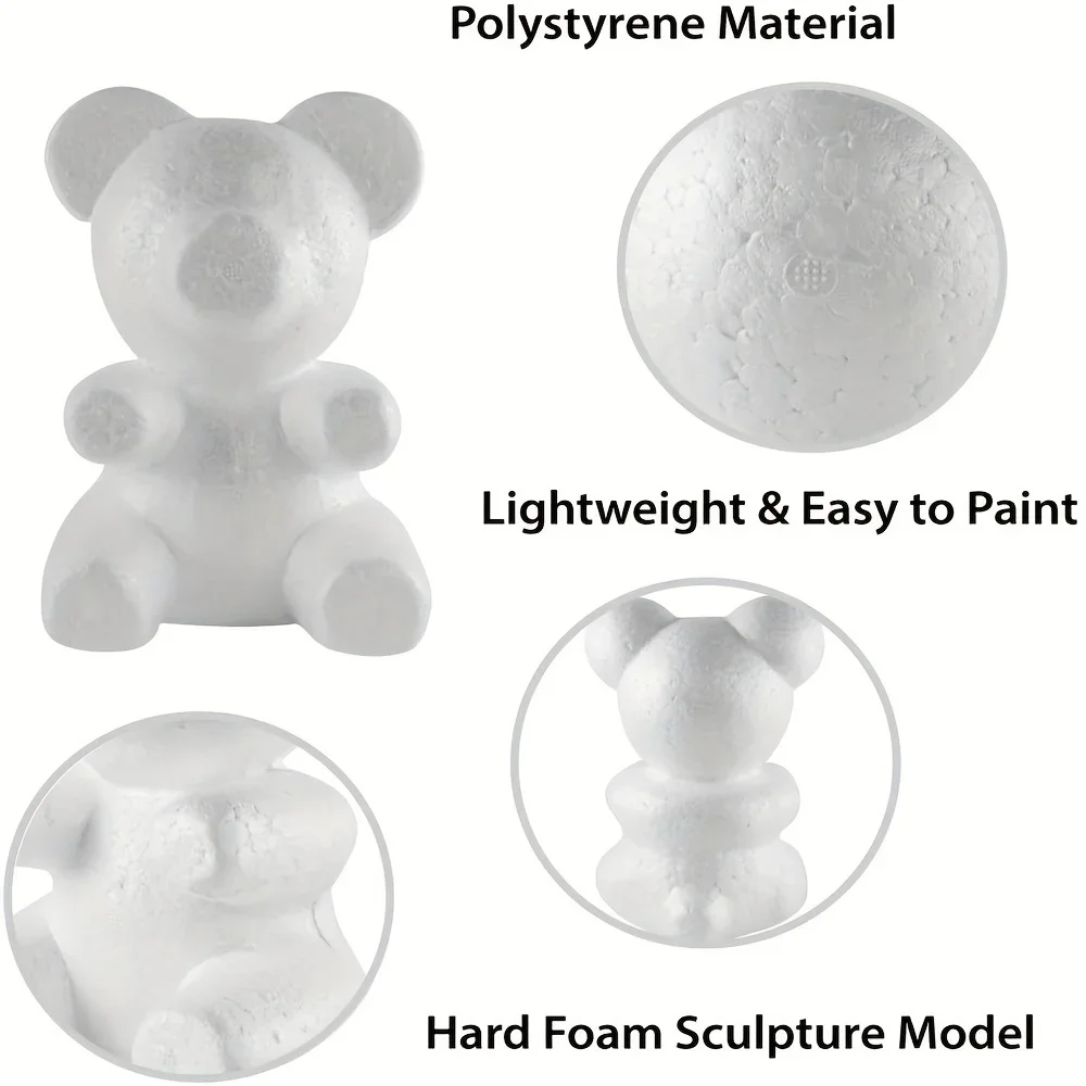 

DIY Foam Flower Bear Mold, Teddy Rose Bear Craft for Weddings Valentine's Day Mother's Day Birthday Gifts