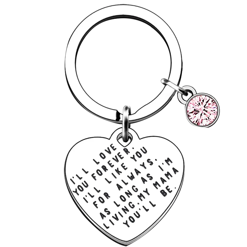 New Mom Gifts Keychain Pendant I Love You Key Chain Stepmom Mother in Law Mama Mummy Mother’s Day Christmas Birthday Gifts