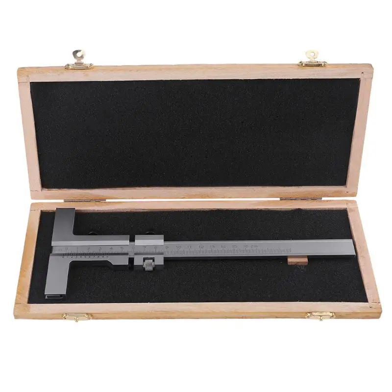 

0-160mm Vernier Caliper Steel DIN862 Measuring Guage Marking Vernier Caliper Scraper Bridge Tool 0.05mm Adjust Storage