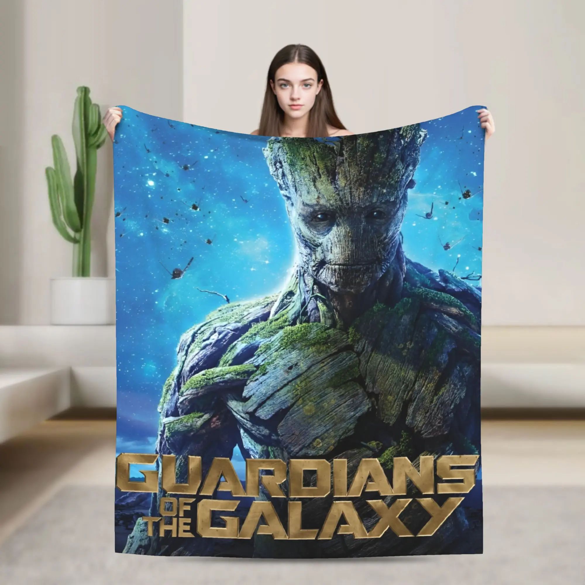 

Супер теплое одеяло «Стражи Галактики», плюшевое одеяло для кемпинга, пушистое одеяло для дивана, стула, фланелевое покрывало, чехол для дивана-кровати