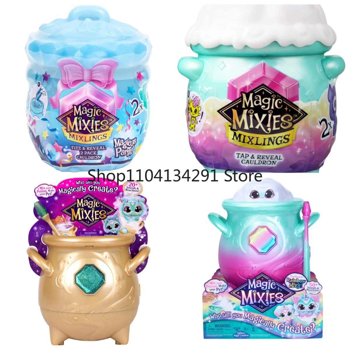 

Original Magic Mixies Enchanted Cauldron Mist Pot Glow-in-the-Dark Magical Pet Muse Toy Gift