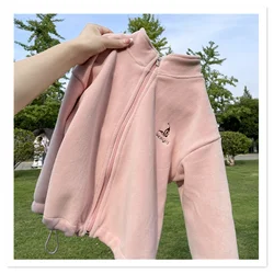 Needle distance Ollie fleece popular autumn and winter children's double-sided fleece jacket for men and women windproof warmth