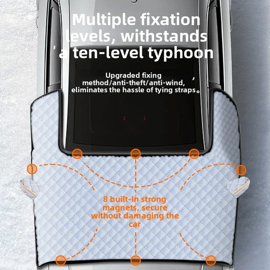 Car Sunshade Umbrella Windshield Heat Insulation Snowproof Anti-freeze Fogproof Universal Installation for All Car Brands